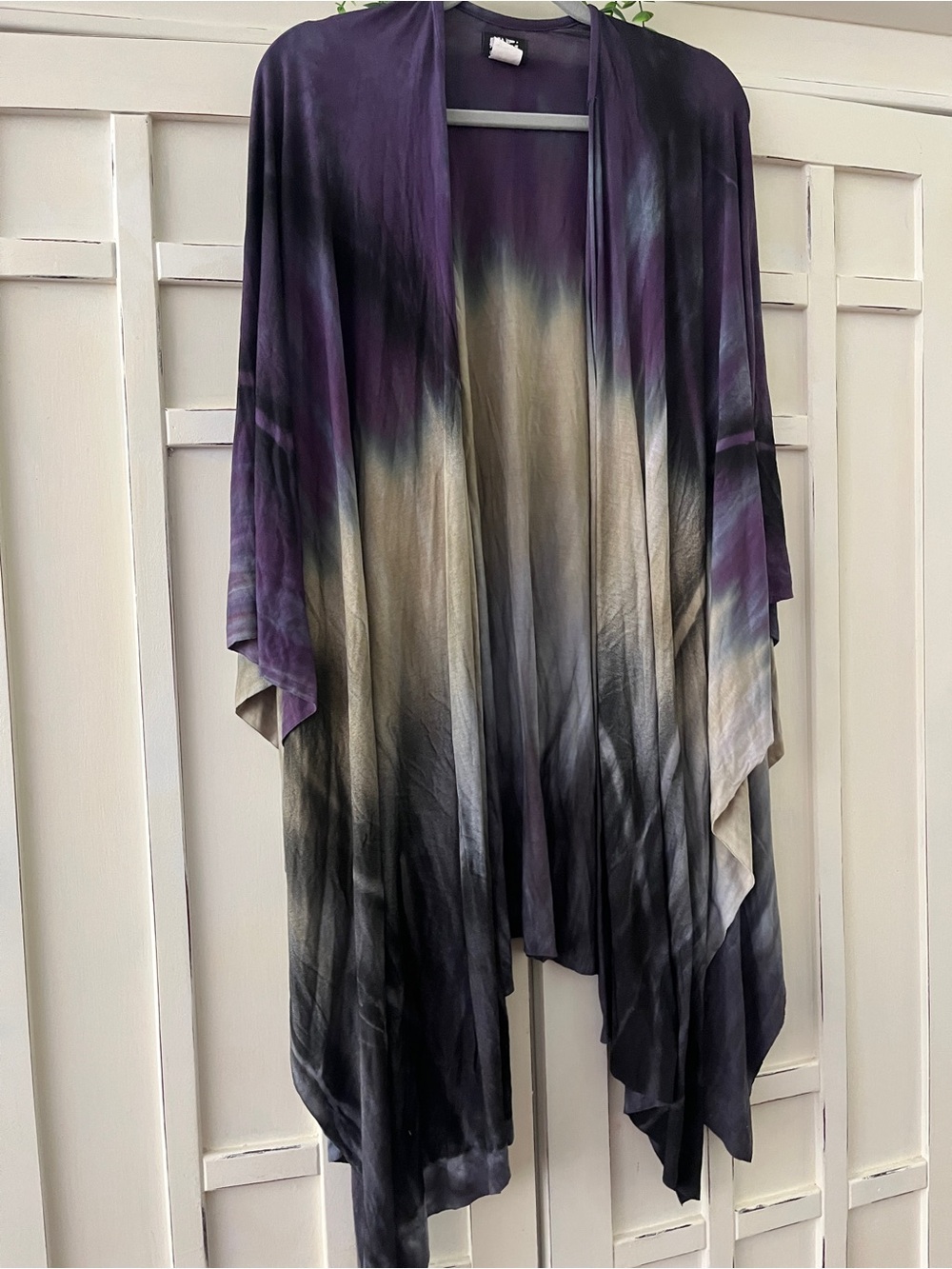 Art of Cloth Purple Ombre Draped Kimono one size beautiful